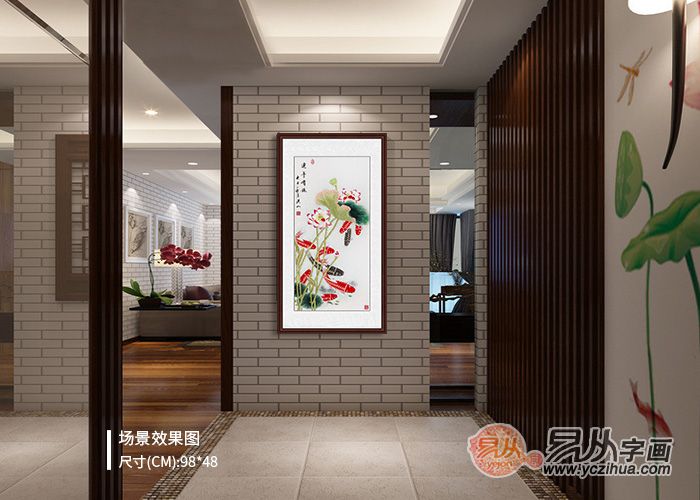 玄关适合挂什么画 亮丽居家韵味花鸟画给你好装饰