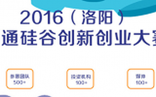 高能預警，2016(洛陽)直通硅谷創(chuàng)新創(chuàng)業(yè)大賽今日開鑼