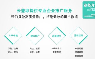 拒绝无效用户数据 云兼职要做高质量企业推广