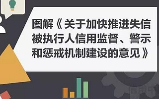 图解《关于加快推进失信被执行人信用监督、警示和惩戒机制建设的意见》