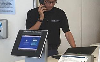 三星在机场设立回收摊 现场更换Note 7