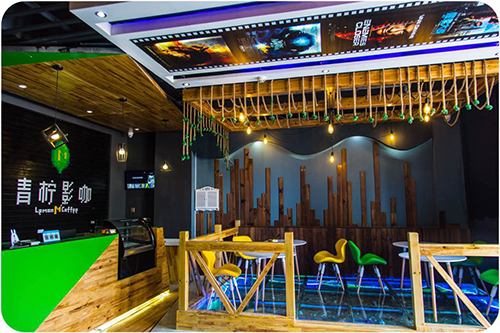 私人影院创业小高峰青柠影咖酒泉点播影院又拿下一局