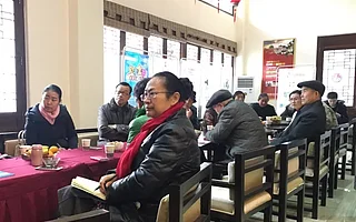 协会旬阳工作站组织会员参加旬河廊桥众筹模式发布会