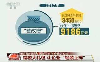 2017年,这些减税大礼包让企业“轻装上阵”!