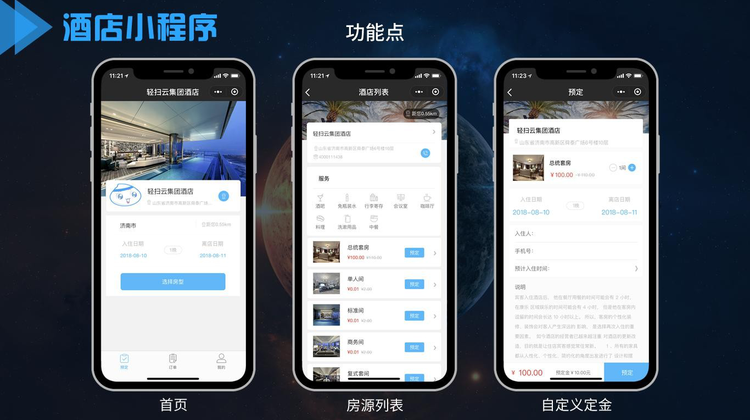 酒店类小程序展示
