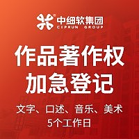 作品著作权登记---加急5个工作日