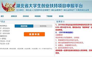 仅剩10天！2019年度湖北大学生创业扶持项目申报你准备好了吗？