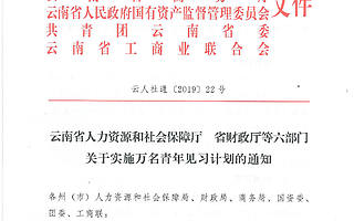 《云南省人力资源和社会保障厅　省财政厅等六部门关于实施万名青年见习计划的通知》　　　政策解读