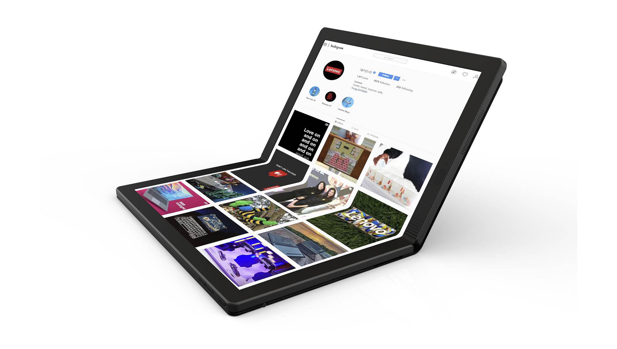 联想发布首款折叠屏电脑，杨元庆曾批很多厂商折叠屏是PPT.mp4