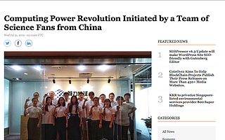 路透社：全球最大算力网络开启区块链转型，由中国团队推动