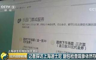 再探上海迪士尼翻包現象依舊 律師：這是侵權