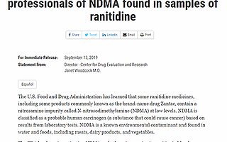 胃藥雷尼替丁涉嫌含低劑量致癌物質(zhì) 諾華稱將從26個(gè)國家召回 還涉及康恩貝等國內(nèi)藥企