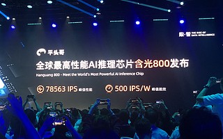 阿里平頭哥發布含光800芯片，全球最高性能AI推理芯片