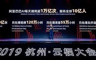 阿里首公布AI服務數據：每天調用1萬億次，服務全球10億人