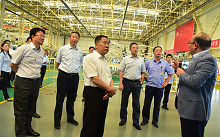 省政协视察组在高新区调研视察航空产业发展情况