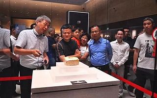 马云国庆参观良渚古城遗址，被游客包围成