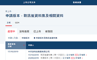 中手游通过港交所上市聆讯，快手B站三七入股