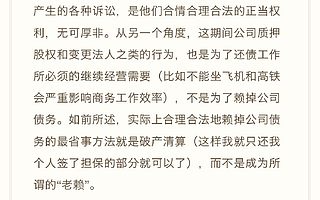 罗永浩的“老赖”自白:最省事的方法是破产清算,而不是成为老赖