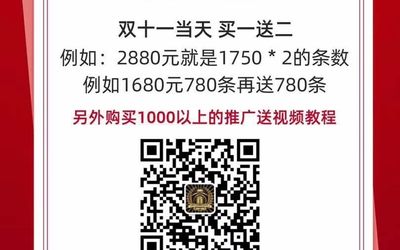 狂潮微课双十一推广活动，买一送二