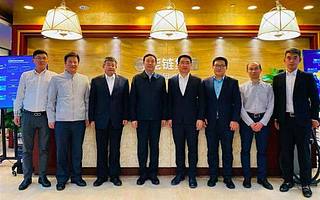 能链集团（车主邦/团油/快电）创始人戴震欢迎大连副市长张志宏一行到访