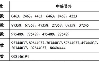 成都燃氣IPO:網上中簽號碼8萬個