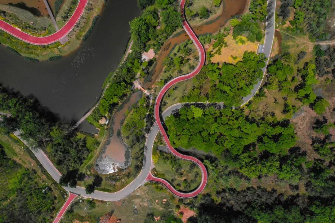 鹿溪智谷绿道 位于鹿溪智谷核心区域 整个绿道依山傍水 全面保护了现