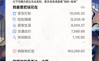 支付宝发布年度账单，网友纷纷表示不知道钱从哪来的