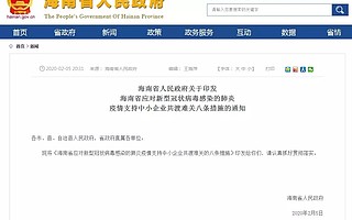 [海南]八条措施支持中小企业共渡难关