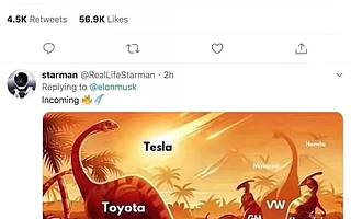 市值一夜消失275億美元，特斯拉跌掉了6個蔚來