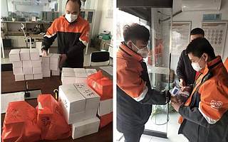 快遞復(fù)工第一天：缺人手更缺口罩，送20個包裹花了3小時
