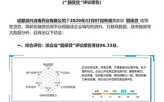 [成都高新區]為“抗疫”生產企業“輸血”,為中小微企業“儲能”