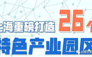 上海成立市級招商引資機構(gòu),發(fā)布26個特色產(chǎn)業(yè)園區(qū)