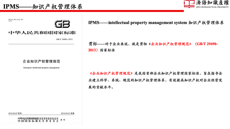 知识产权贯标（IPMS—知识产权管理体系）