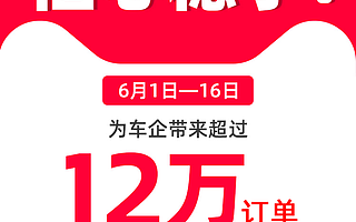 信心稳了！一个天猫618给车企带来12万线上订单