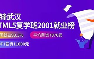 千鋒武漢HTML5三周就業(yè)93.5%,他們是如何做到的?