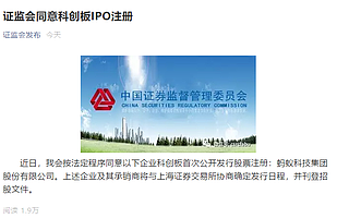 年內(nèi)最大的IPO即將落地：螞蟻集團(tuán)科創(chuàng)板IPO注冊生效 總市值有望超過3萬億元