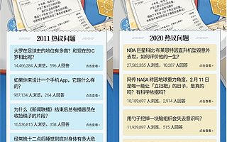 知乎公布十年百问榜单：用问答见证时代变化