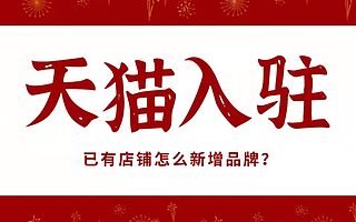 天猫入驻，已有天猫店铺怎么新增品牌？这些规则了解吗？