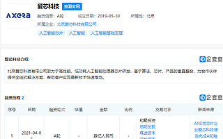 AI视觉芯片企业爱芯科技获数亿元A轮融资，交易对手含启明创投、联想之星等
