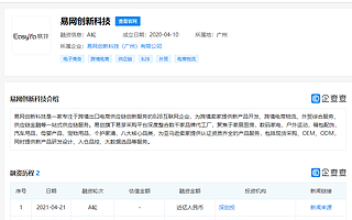 跨境电商精品供应链平台“易网创新科技”获得近亿元A轮融资