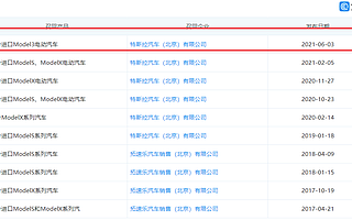 特斯拉汽車(北京)有限公司:召回部分進口Model 3電動汽車