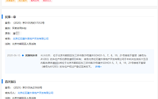 大公司动态∣优酷被强制执行，执行标的100万元人民币；潘石屹公司因未履行法律义务，被法院强制执行