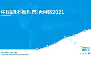 中国剧本推理市场洞察2021