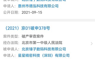 大公司動態∣華為7億元成立超聚變公司；北京錘子公司被申請破產重整