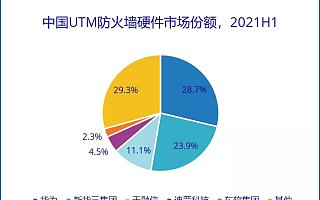 IDC：2021 上半年中国网络安全硬件市场同比增长 27% 至 12.5 亿美元