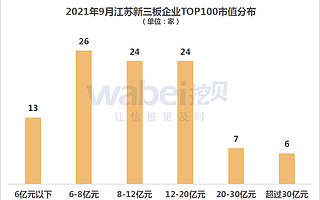 2021年9月江蘇新三板企業(yè)市值TOP100 恒神股份市值205億元居榜首