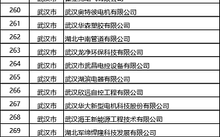 湖北省发布《关于2021年省级第三批专精特新“小巨人”企业名单的公示》