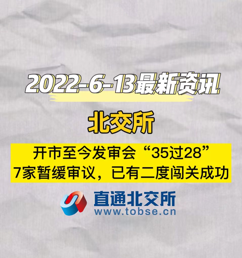 北交所开市至今发审会“35过28”7家暂缓审议，已有二度闯关成功