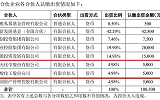 兩家化工上市公司做LP，出資1億元