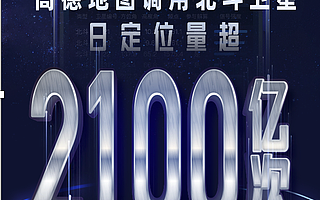 高德调用北斗卫星日定位量超 2100 亿次，导航定位已全面实现北斗主导